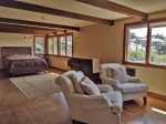The Master Suite that is upstairs with ocean views 